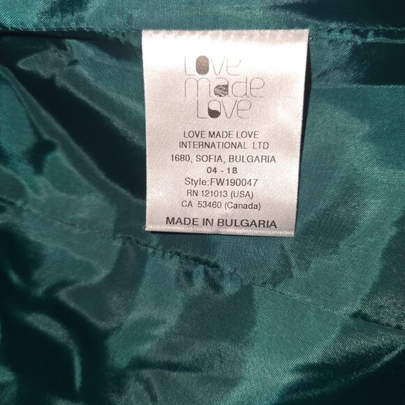 Love Made Love Girls Green Lace Jacket - Picture 8 of 8